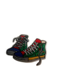 Colorful hi-top sneaker patch