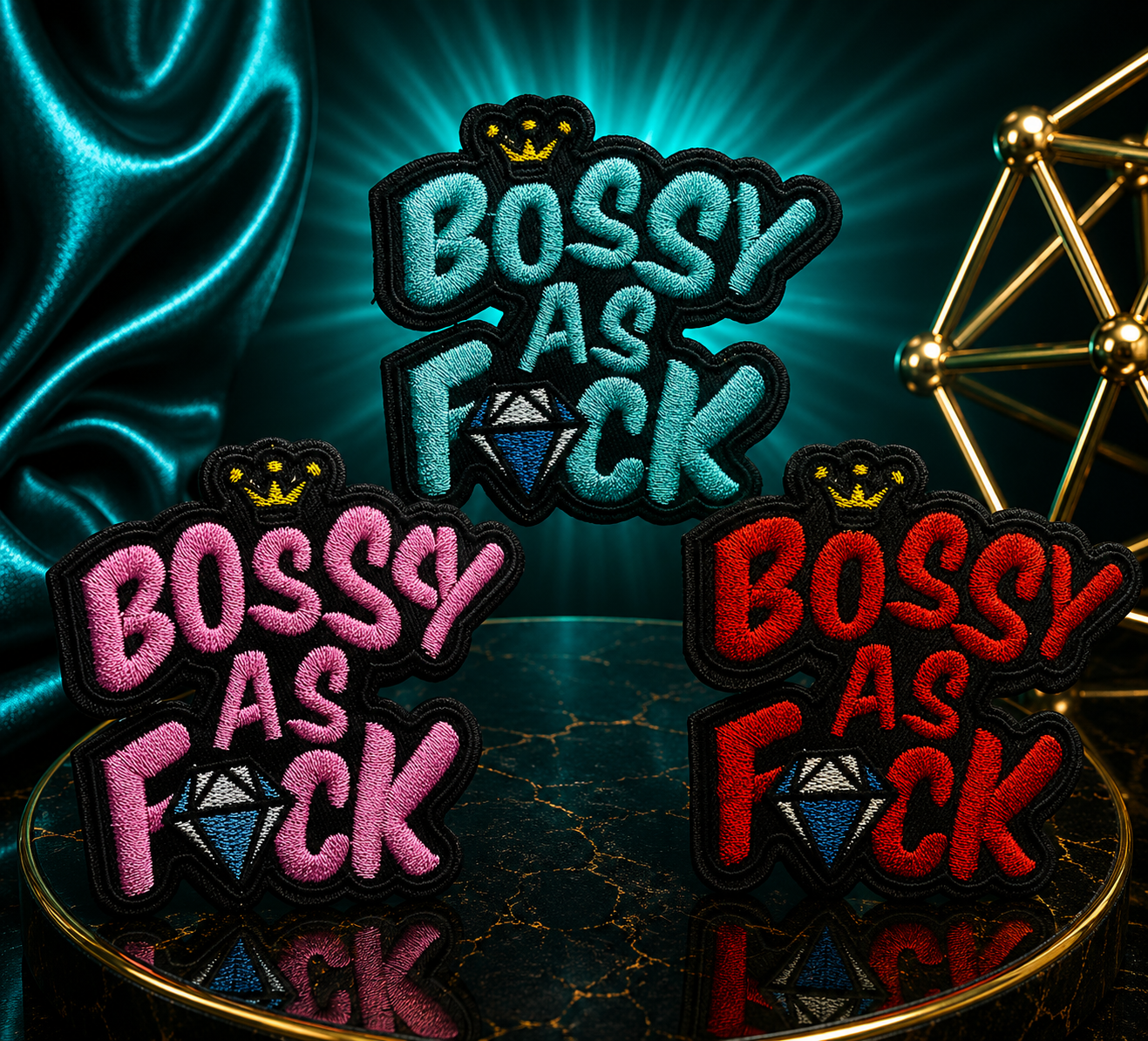 Bossy As F💎ck Iron On Patch