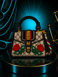 Red & Tan Designer Handbag Iron On Patch