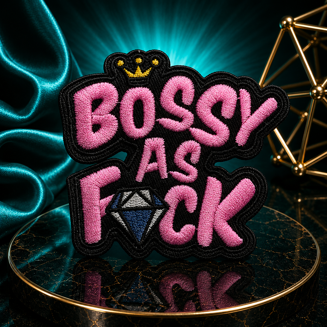Bossy As F💎ck Iron On Patch