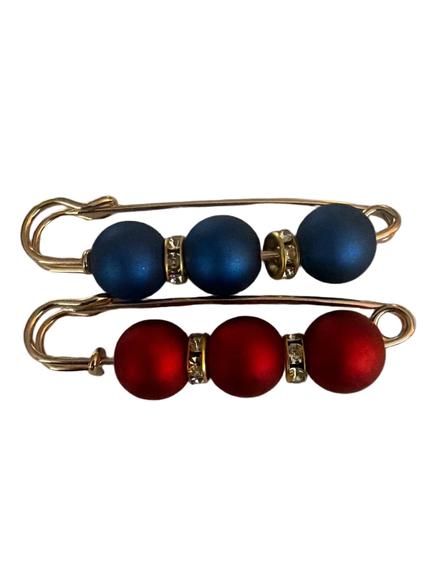 Beaded safety pins 2 pack