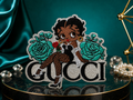 Glittered Gucci Iron On Patch