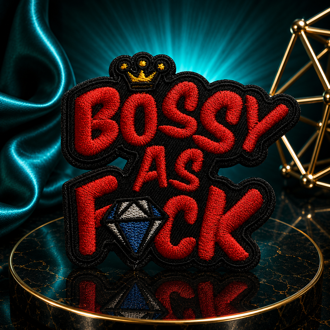 Bossy As F💎ck Iron On Patch