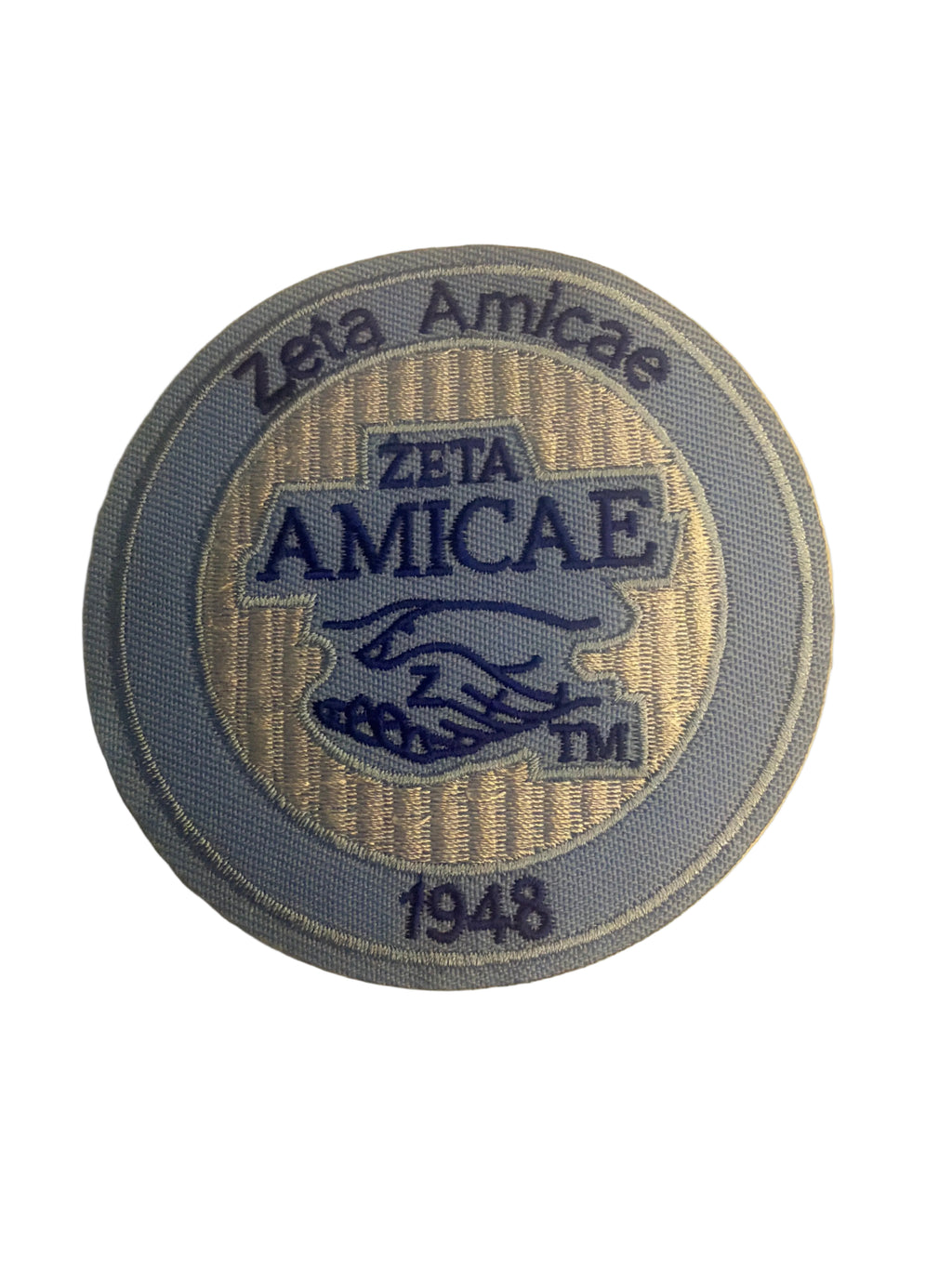Zeta Amicae Round Iron On Patch