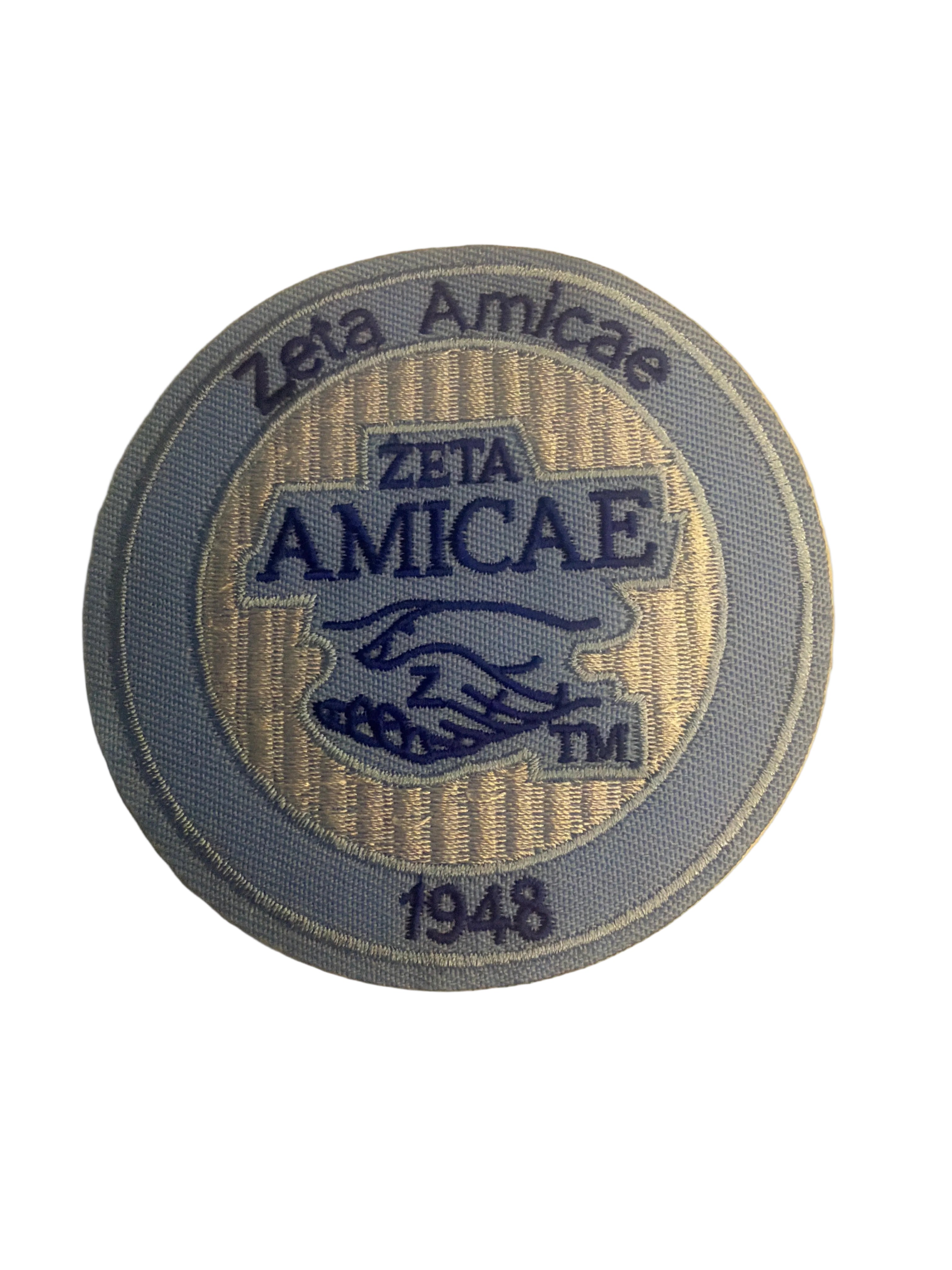 Zeta Amicae Round Iron On Patch