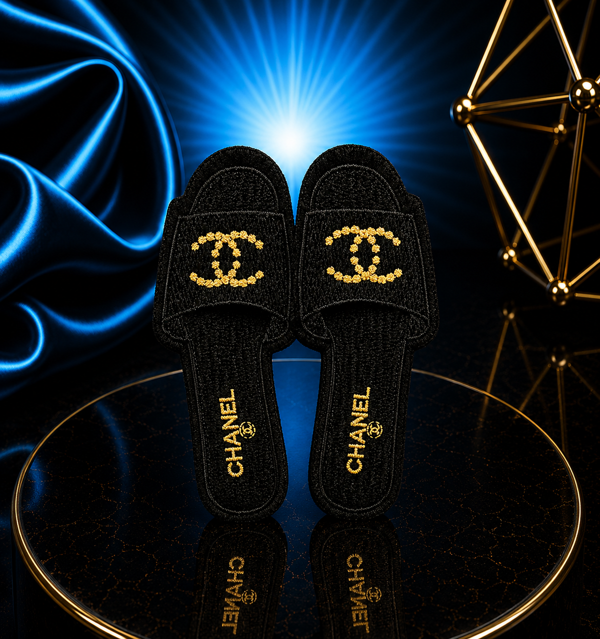 Black Designer Slipper