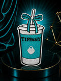 Tiffany Blue Cup Iron On Patch