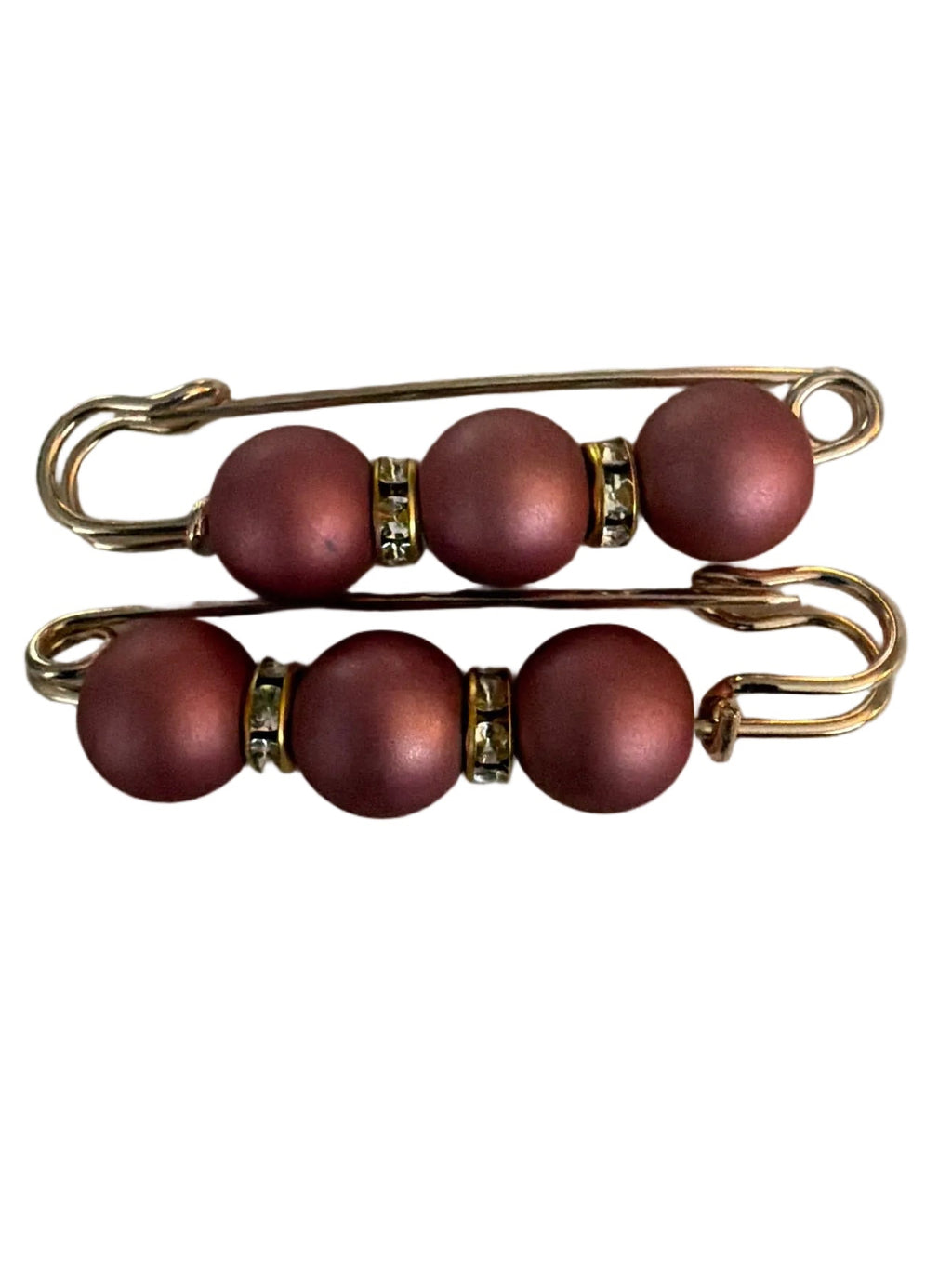 Beaded safety pins 2 pack