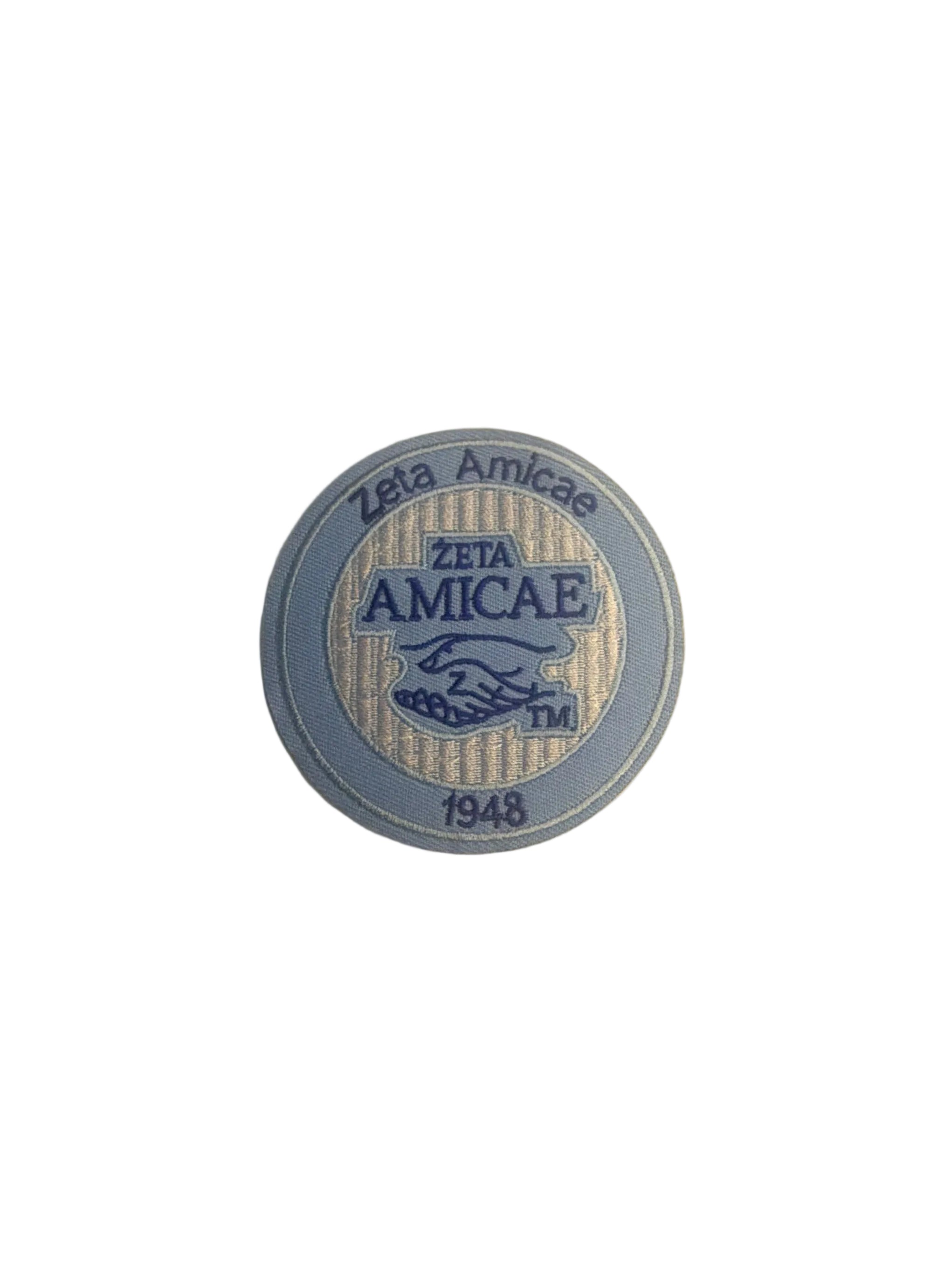 Zeta Amicae Round Iron On Patch