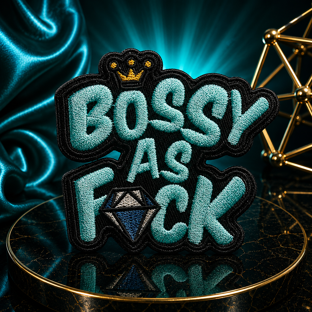 Bossy As F💎ck Iron On Patch