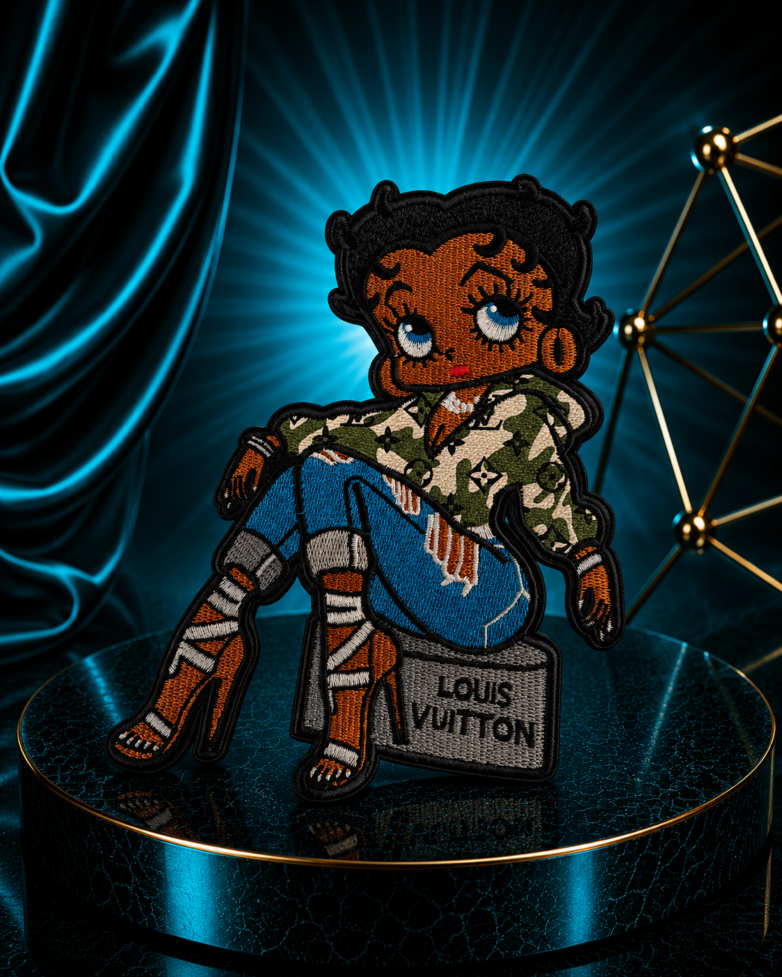Camouflage Iron On Designer Patch
