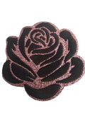 Pink Glitter & Felt Rose
