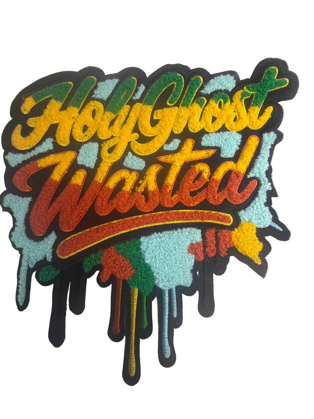 Holy-Ghost Chenille Iron On Patch