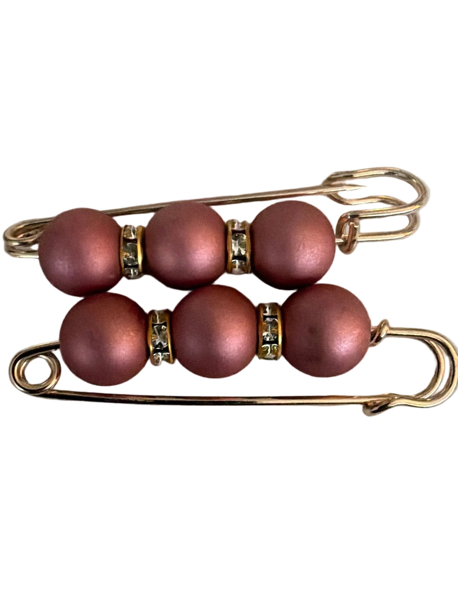Beaded safety pins 2 pack