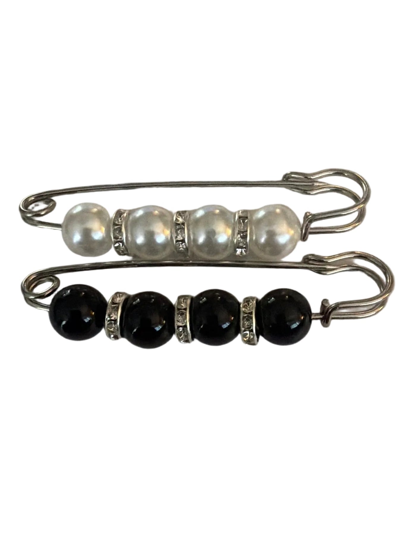 Beaded safety pins 2 pack