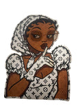 Shh lady patch