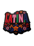 Latina colorful iron on patch
