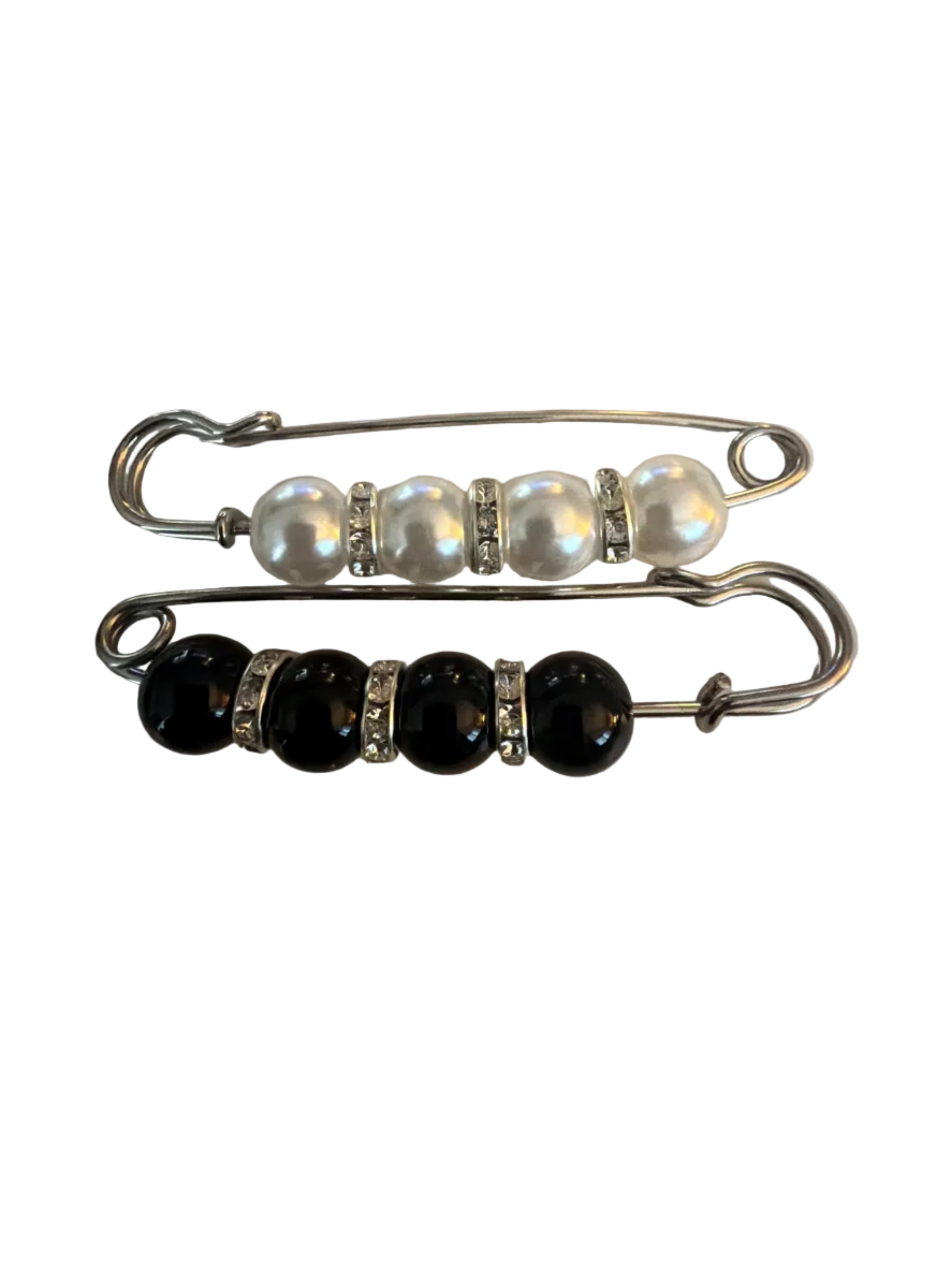 Beaded safety pins 2 pack