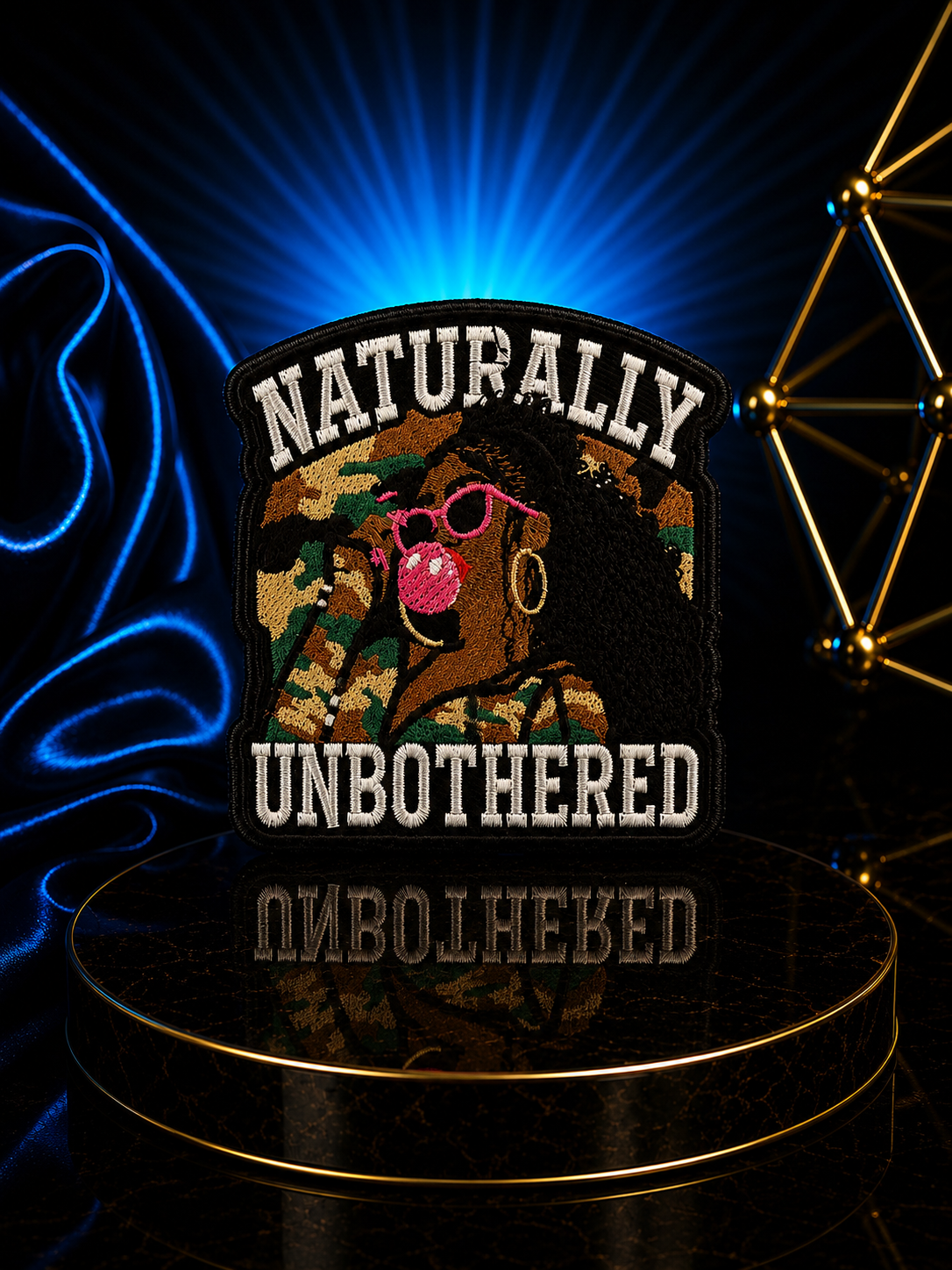 Naturally Unbothered Iron On Patch