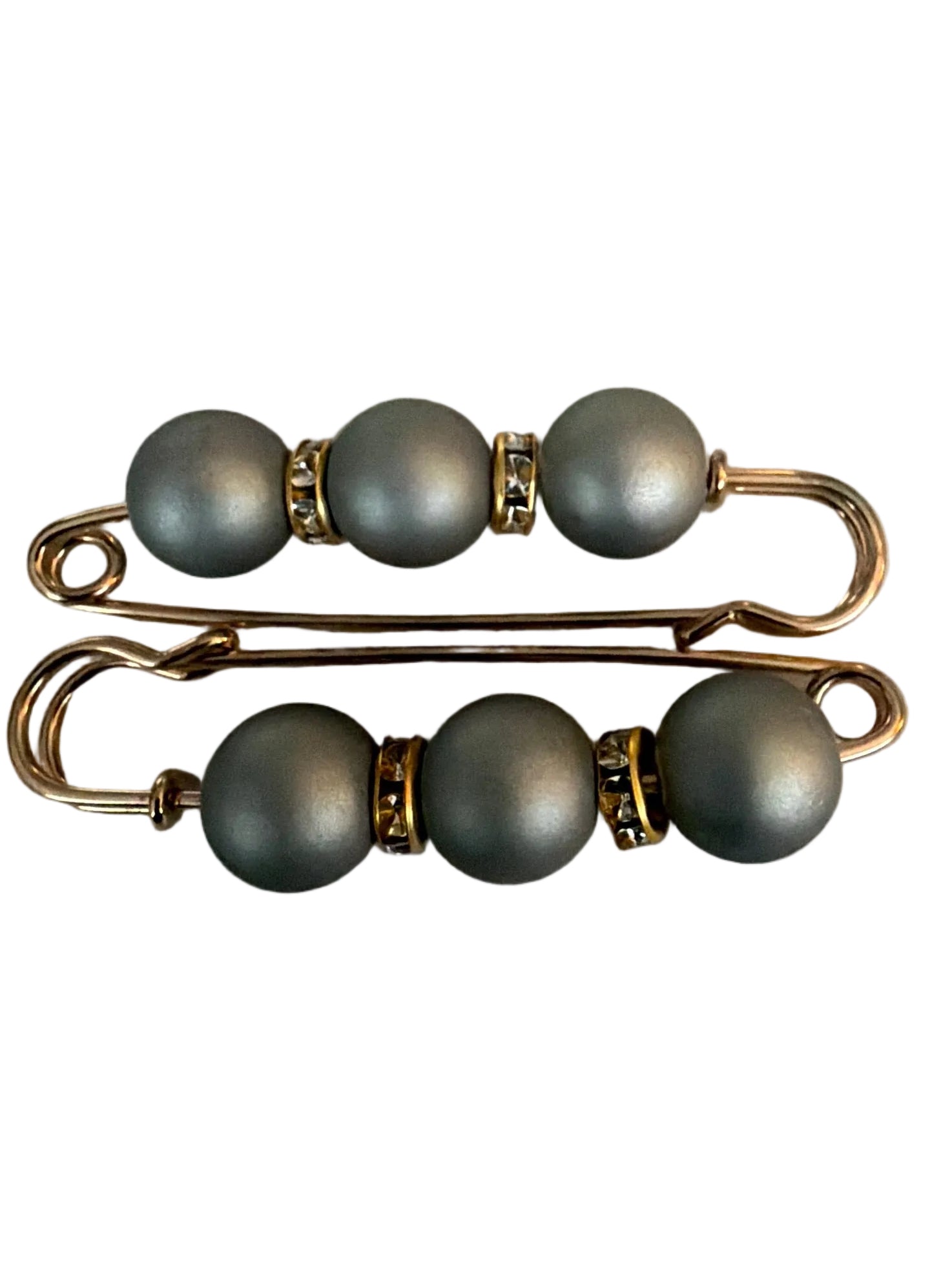 Beaded safety pins 2 pack