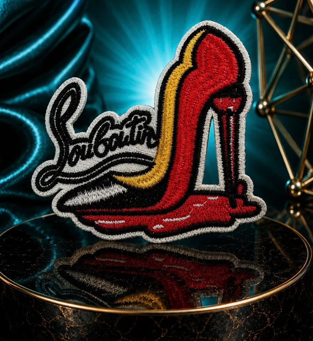 Red Bottoms Shoe Iron On Patch