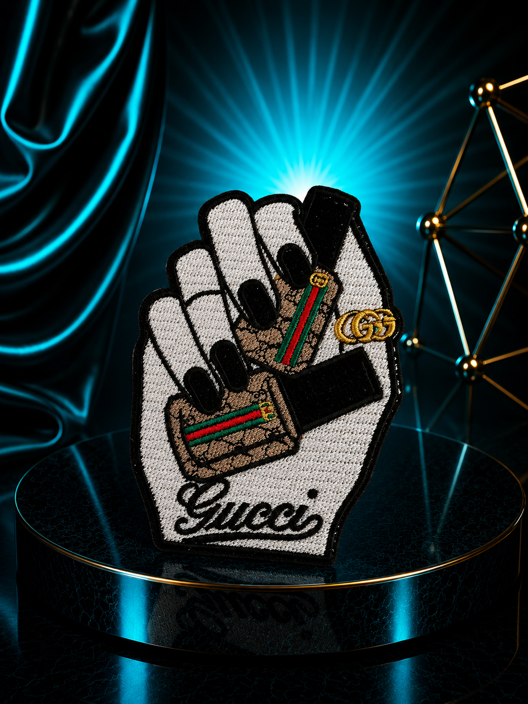 Cute Hand And Polish Patch