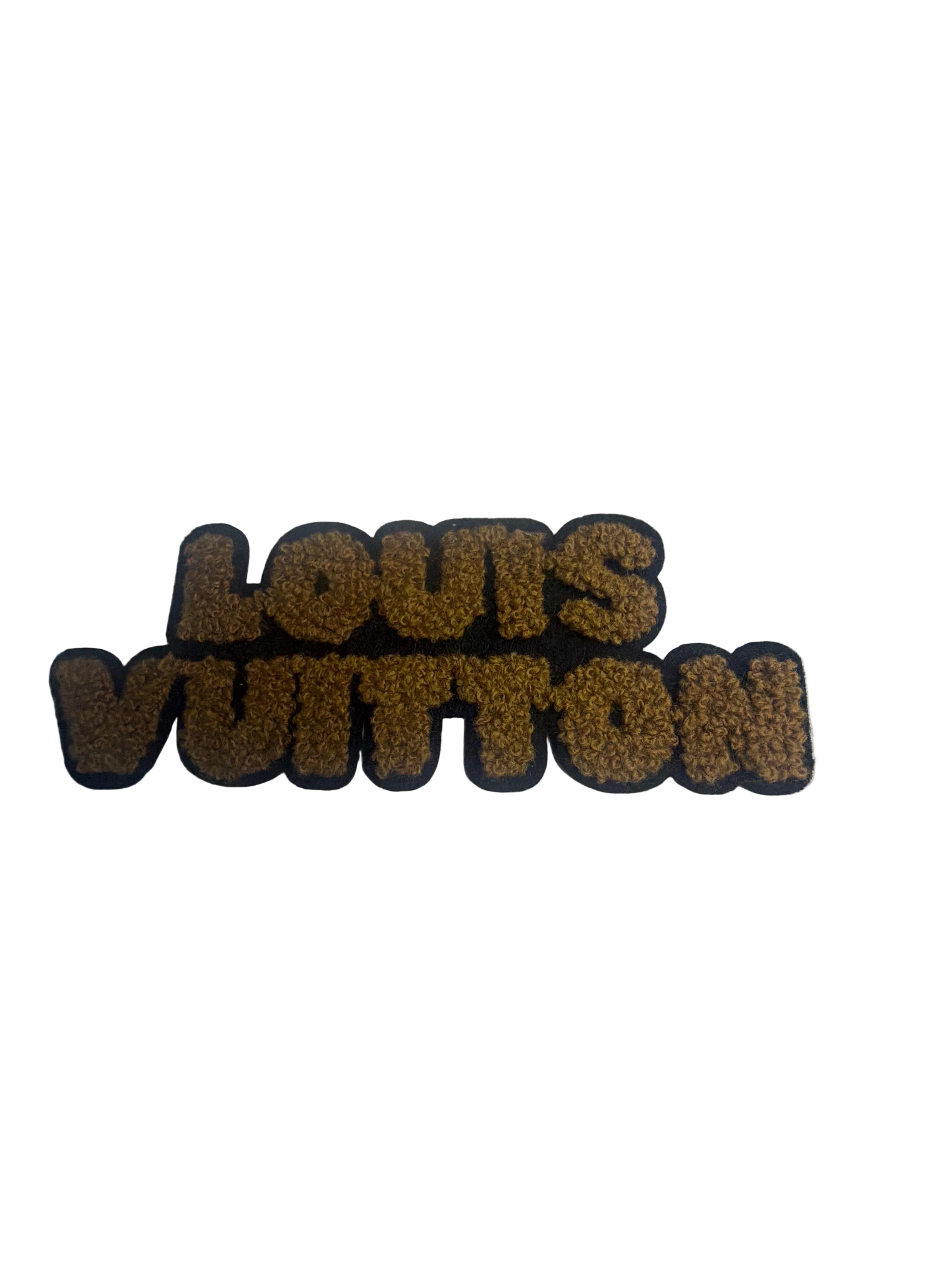 Chenille Brown Iron On Patch