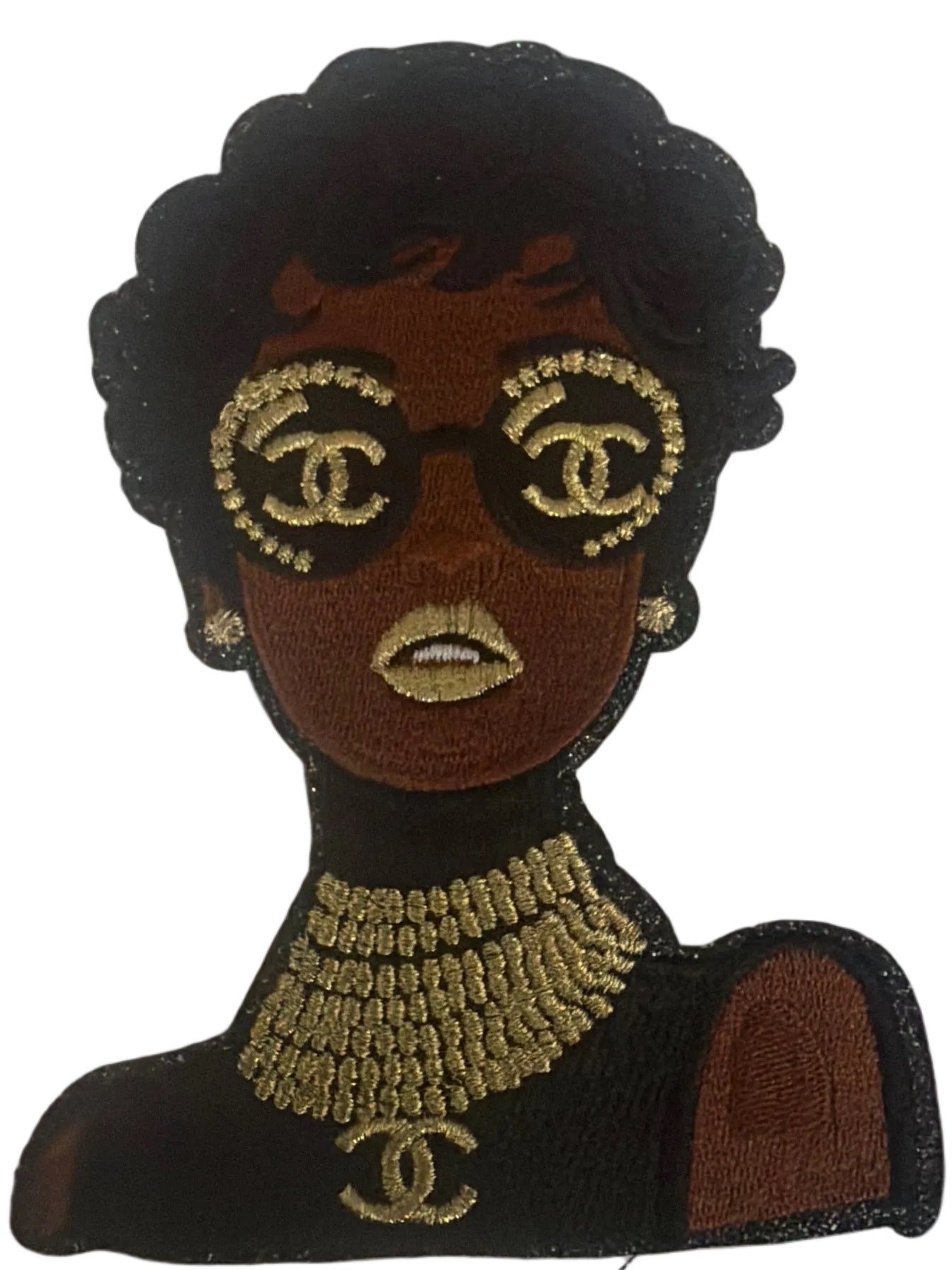 Designer inspired iron on patch