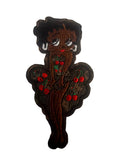 Lady in the cherry dress