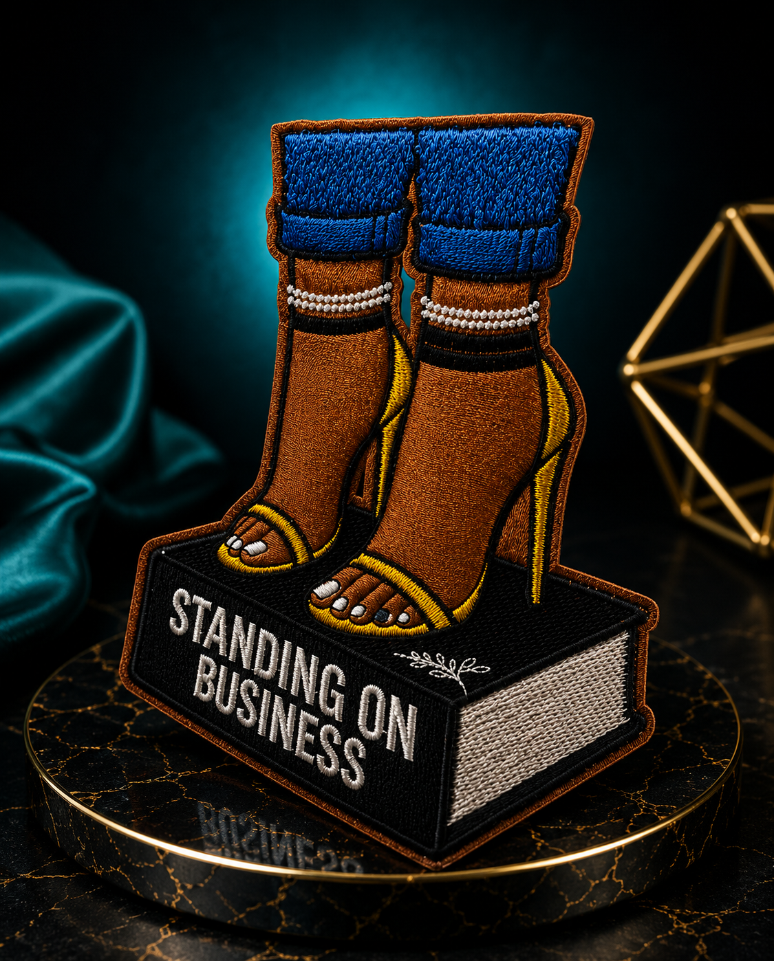 Standing On Business Iron On Patch