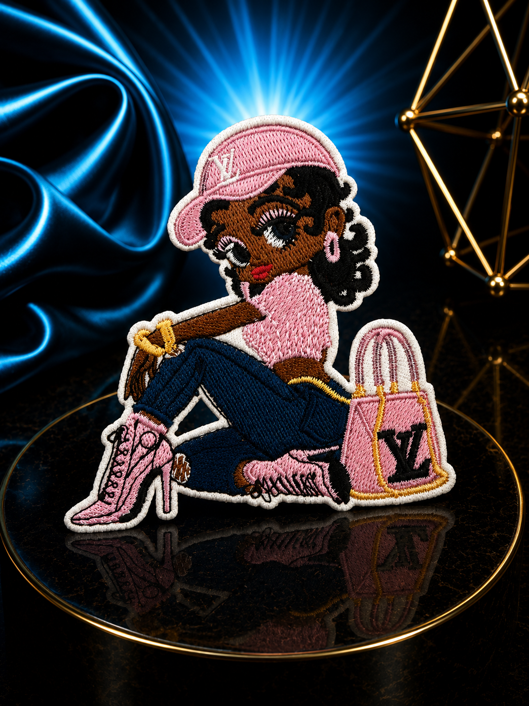LV Iron On Patch