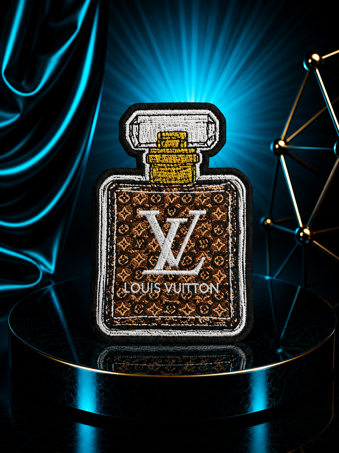 Perfume Bottle Iron On Patch