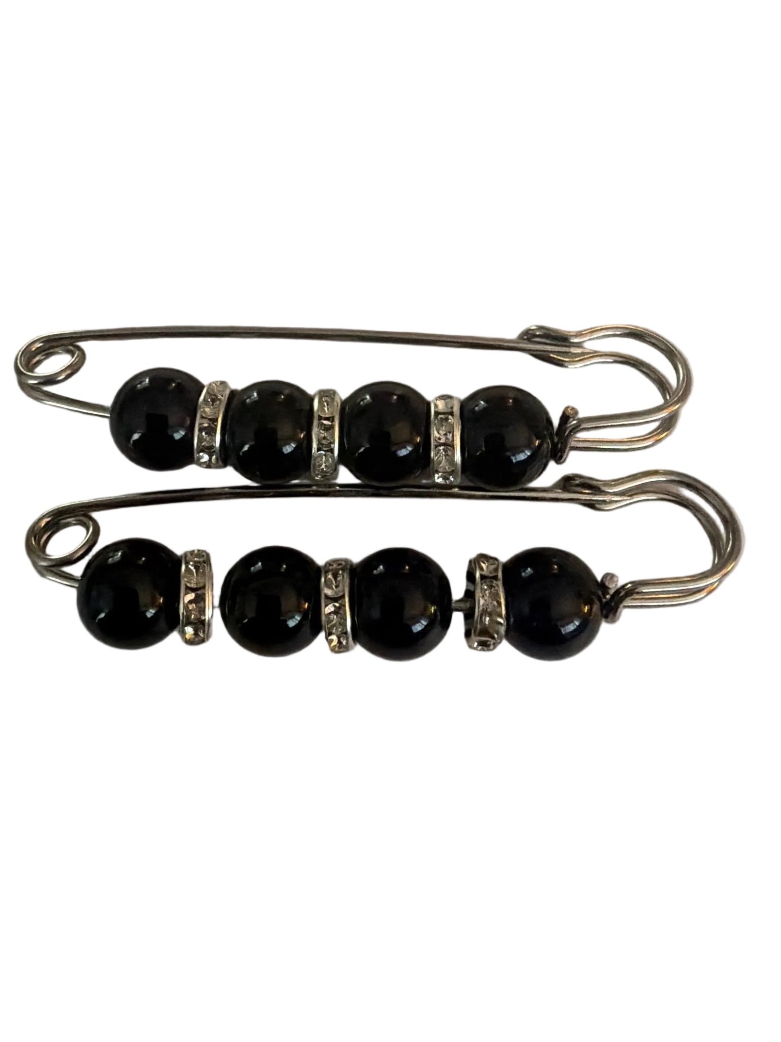 Beaded safety pins 2 pack