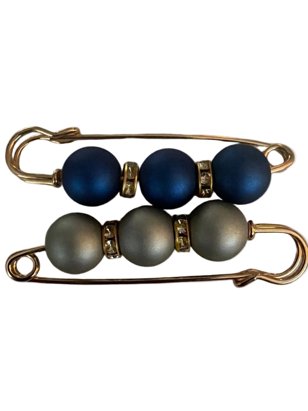 Beaded safety pins 2 pack